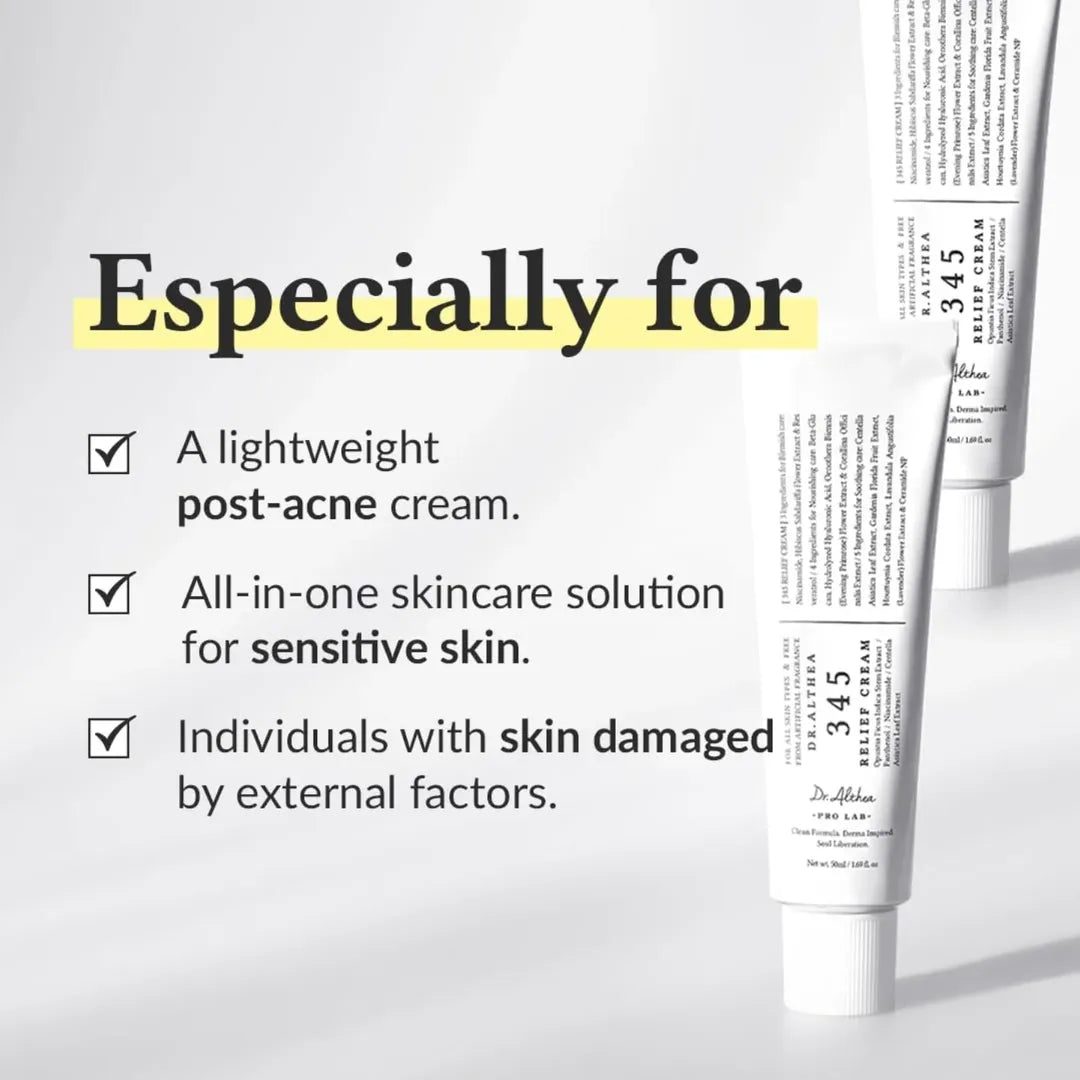Dr. Althea 345 Relief Cream – Soothing & Barrier Repair Moisturizer (50ml)
